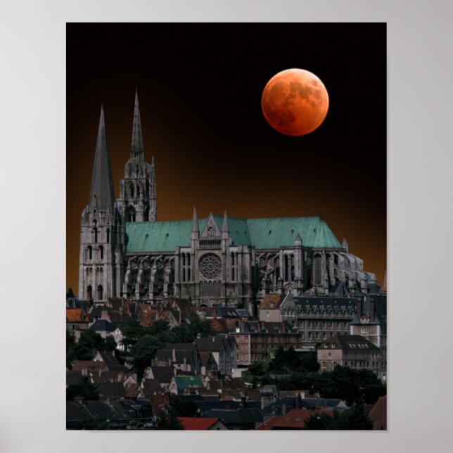 Affiche Cathédrale de Chartres (Devant)