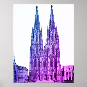 Affiche Cathédrale de Cologne 1911