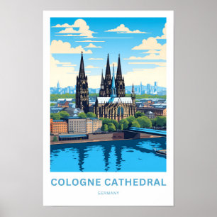 Affiche Cathédrale de Cologne Allemagne Imprimer