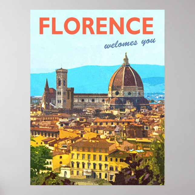 Affiche Cathédrale de Florence,  Duomo Santa Maria Del Fio (Devant)