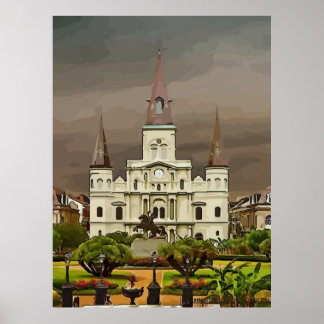 Affiche Cathédrale de la Nouvelle-Orléans
