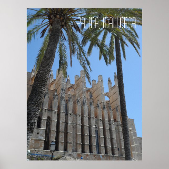 Affiche Cathédrale de Palma Majorque Espagne Vacances (Devant)