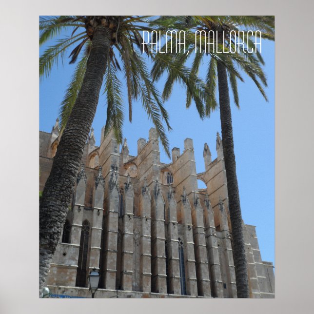Affiche Cathédrale de Palma Majorque Espagne Vacances (Devant)