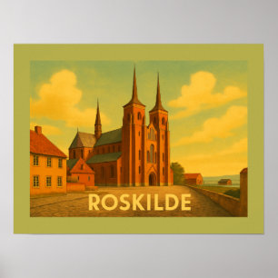 Affiche Cathédrale de Roskilde Danemark