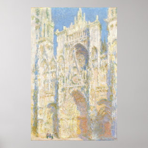 Affiche Cathédrale de Rouen Façade Occidentale, Claude Mon