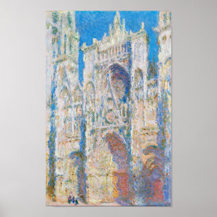 Affiche Cathédrale de Rouen (lumière du soleil), Monet