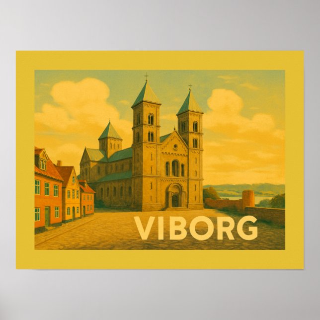 Affiche Cathédrale de Viborg Danemark (Devant)