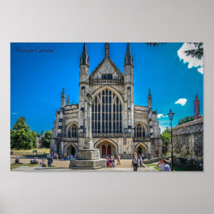 Affiche Cathédrale de Winchester Angleterre