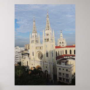 Affiche Cathédrale du matin - Guayaquil - Equateur