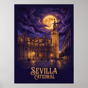 Affiche Cathédrale gothique de Séville Voyage