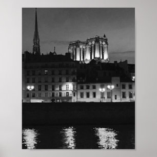 Affiche Cathédrale Notre-Dame de l'affiche de la Seine