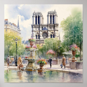 Affiche Cathédrale Notre-Dame de Paris