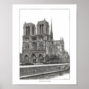 Affiche Cathédrale Notre-Dame de Paris