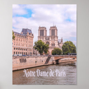Affiche Cathédrale Notre Dame de Paris France