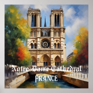 Affiche  Cathédrale Notre-Dame, France   Contenu A