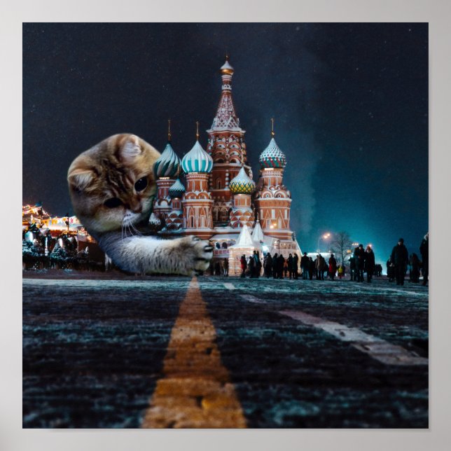 Affiche Cathédrale Saint-Basil et Hosico (Devant)