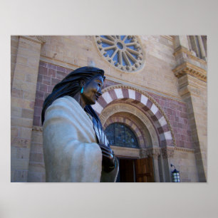 Affiche Cathédrale Saint François Père Noël Fe Kateri Teka