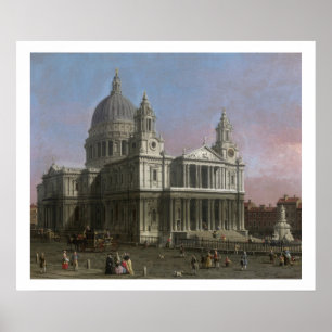 Affiche Cathédrale Saint-Paul, 1754 (huile sur toile)