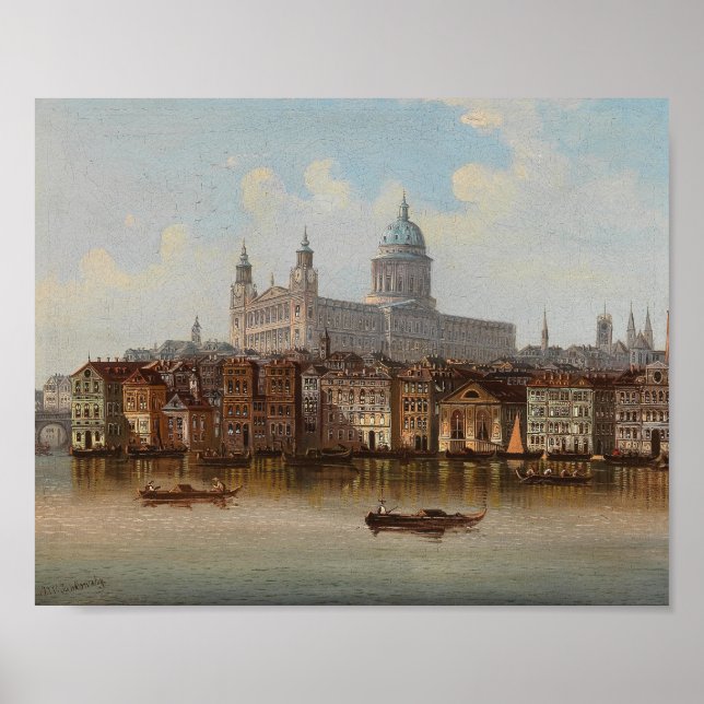 Affiche Cathédrale Saint-Paul | Johann Wilhelm Jankowsky (Devant)