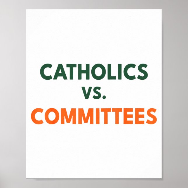 Affiche Catholics Vs Committees  (Devant)