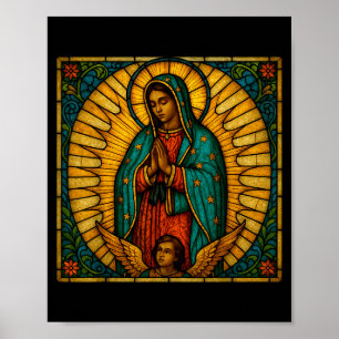 Affiche catholique Notre Dame de Guadalupe Saint Mexicain