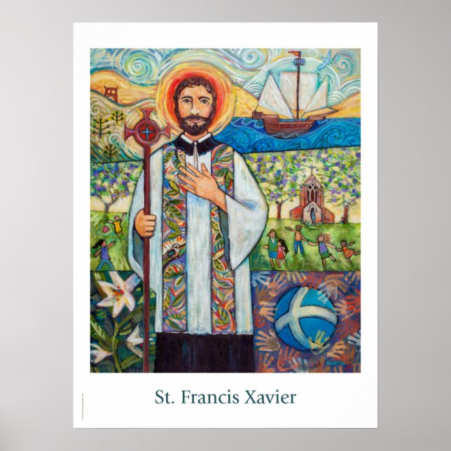 Affiche catholique St. Francis Xavier (Devant)