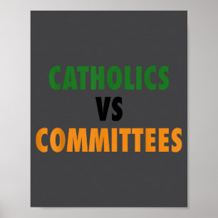 Affiche Catholiques contre comités 