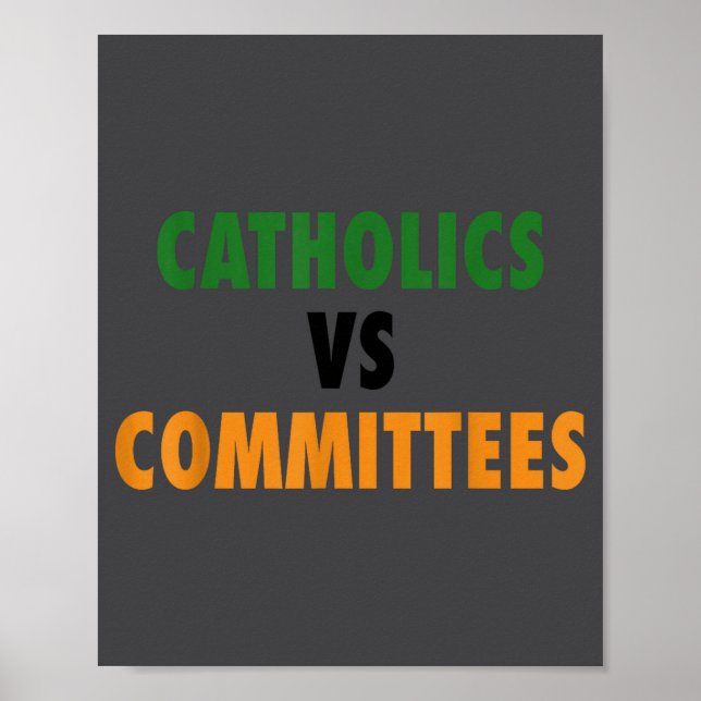 Affiche Catholiques contre comités  (Devant)