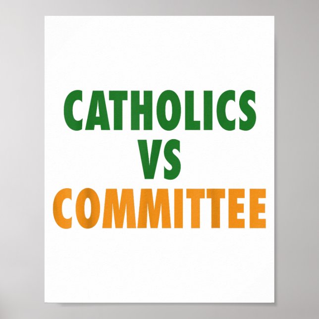 Affiche Catholiques contre comités  (Devant)