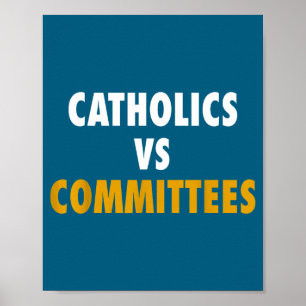 Affiche Catholiques contre comités