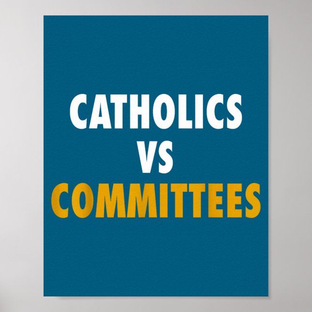 Affiche Catholiques contre comités  (Devant)