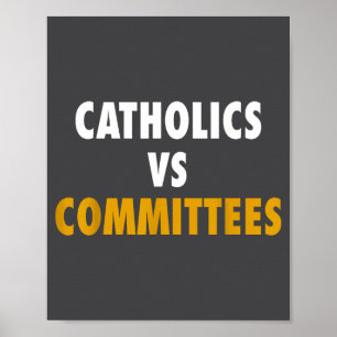 Affiche Catholiques contre comités 