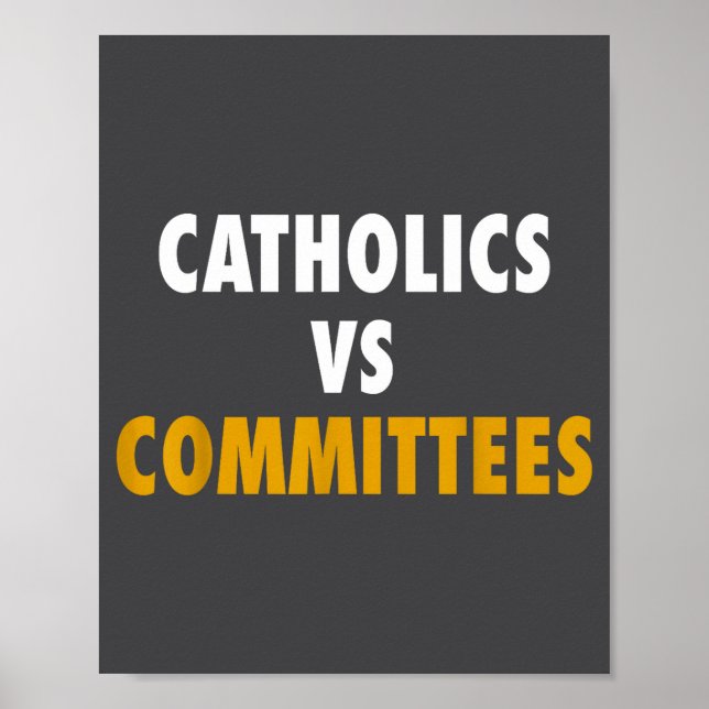 Affiche Catholiques contre comités  (Devant)