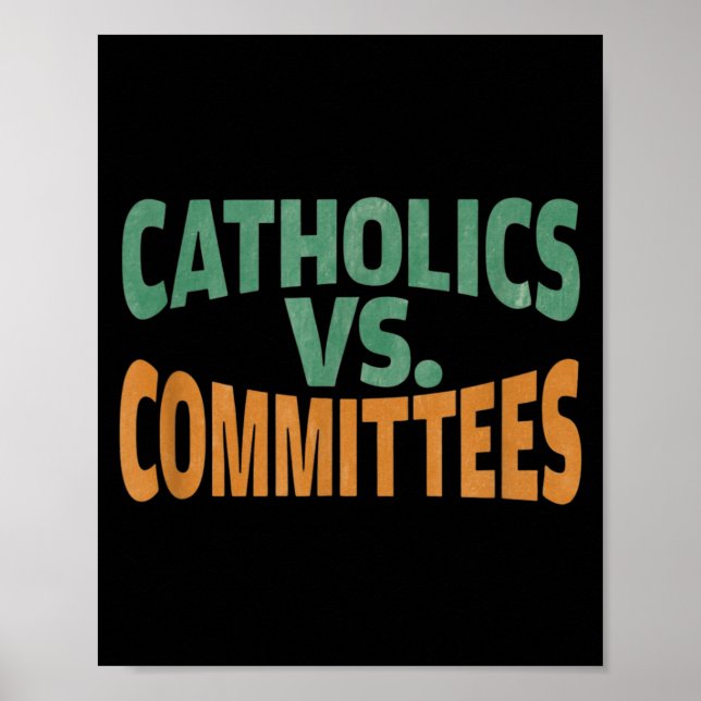 Affiche Catholiques contre comités  (Devant)