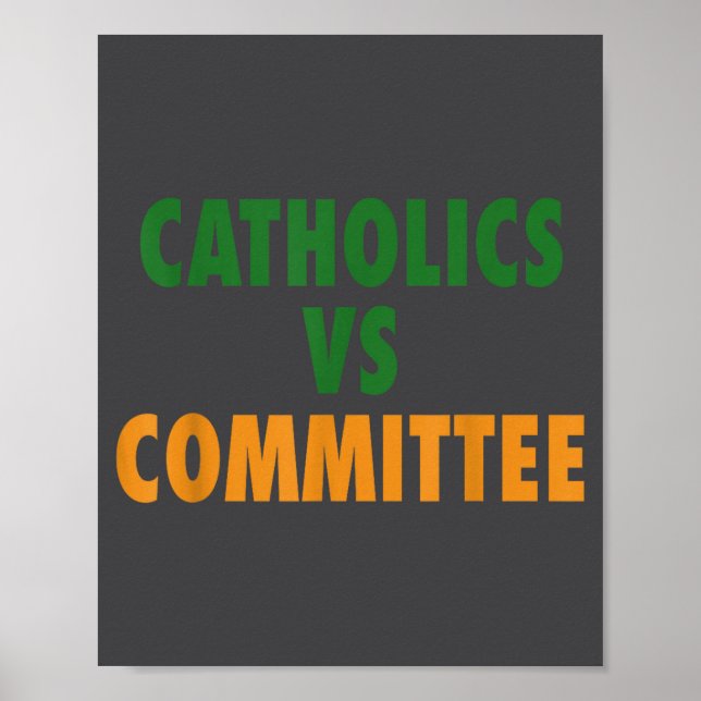 Affiche Catholiques contre comités  (Devant)