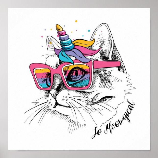 Affiche Caticorn | So Meowgical (Devant)