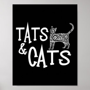 Affiche Cats &amp ; Statistiques Chemise - Drôle Pour Le T