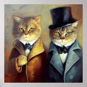 Affiche Cats As Holmes et Watson