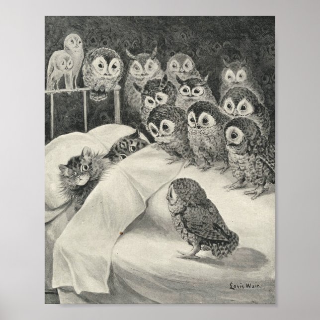 Affiche Cats Nightmare. Louis Wain (Devant)