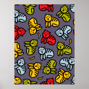 Affiche Cats plus bananas