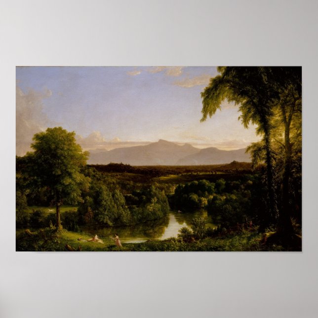Affiche Catskill View — Début de l'automne par Thomas Cole (Devant)