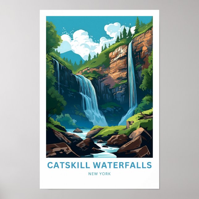 Affiche Catskill Waterfalls New York (Devant)