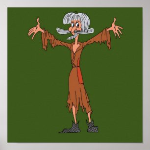 Affiche Catweazle Cartoon