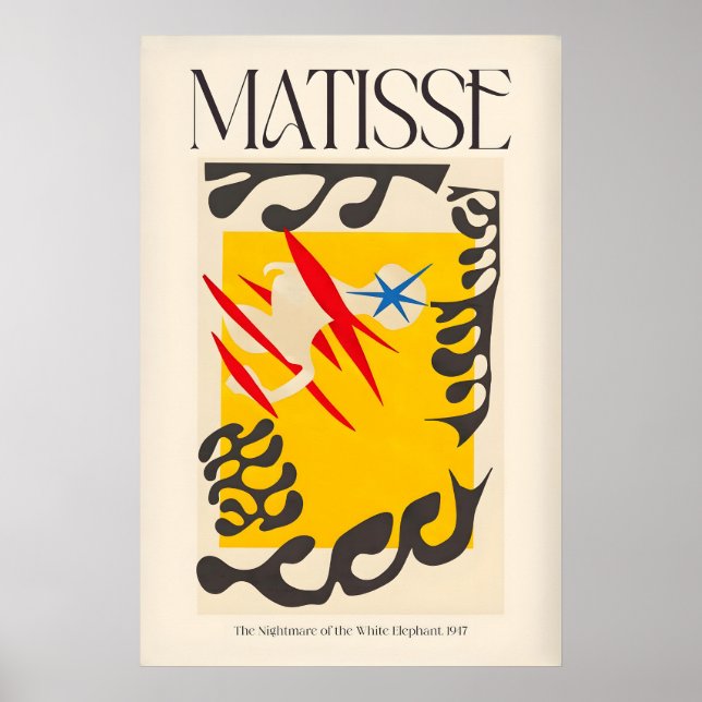 Affiche Cauchemar de Matisse de l'éléphant blanc947 (Devant)