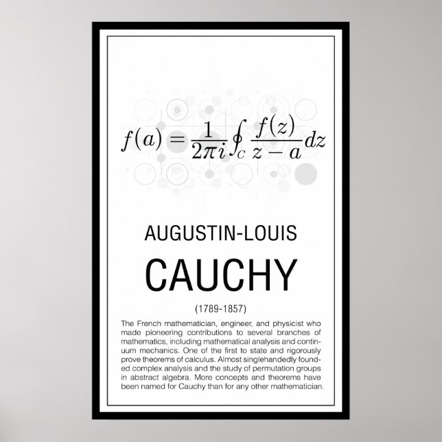 Affiche Cauchy (Devant)
