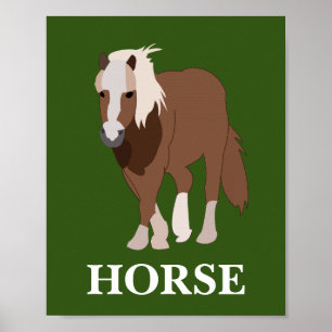 Affiche Cavalier de cheval animal personnalisé Amateur de 