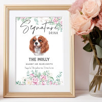 Cavalier King Charles Signature Chien Signet boiss