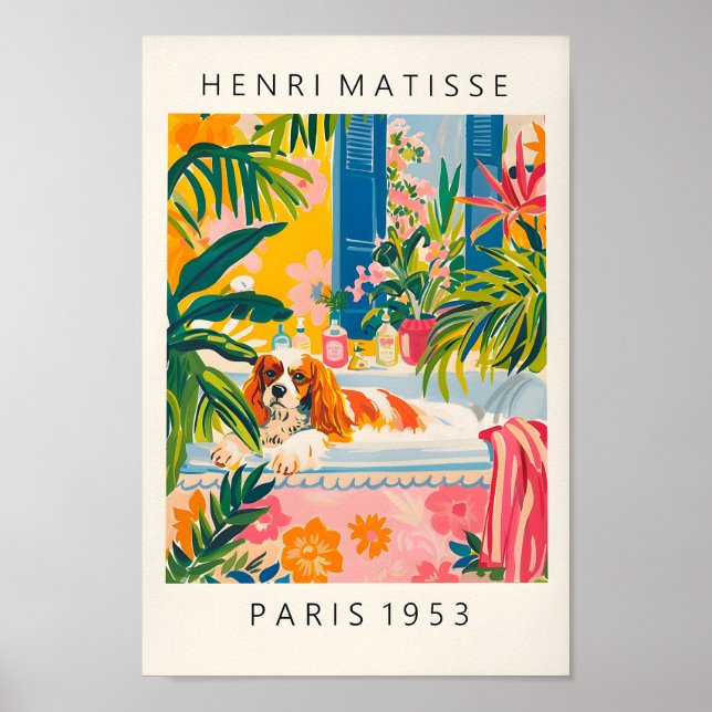 Affiche Cavalier King Charles Spaniel Art Imprimer, Bat dr (Devant)