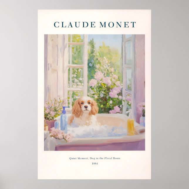 Affiche Cavalier King Charles Spaniel Art Print French (Devant)