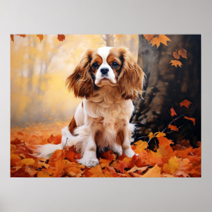 Affiche Cavalier King Charles Spaniel Blenheim